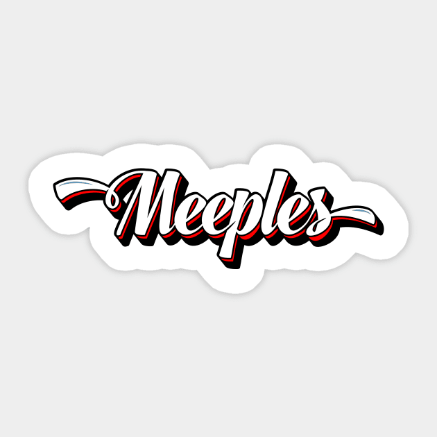 Meeples Typography Sticker by RollForTheWin